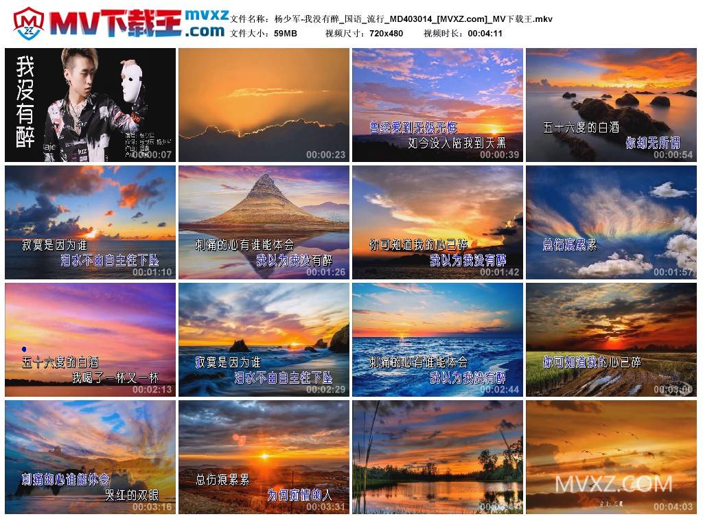 杨少军-我没有醉_国语_流行_MD403014